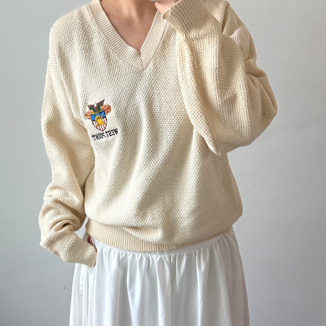 [S] 챔피온 미국 웨스트포인트 빈티지 니트 상품이미지1