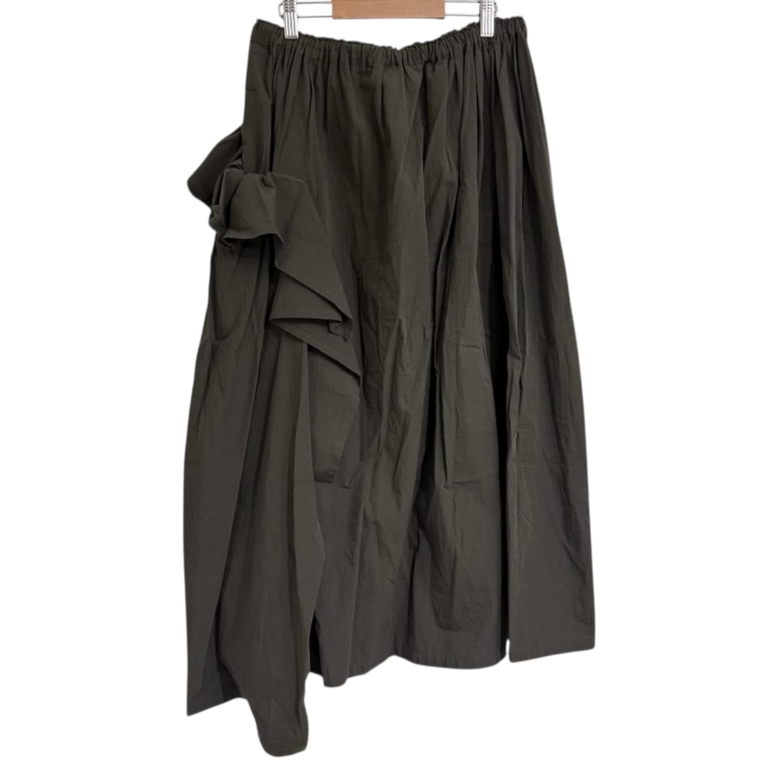 요지 야마모토 와이즈 블렌드 프릴 이지 롱스커트 상품이미지1