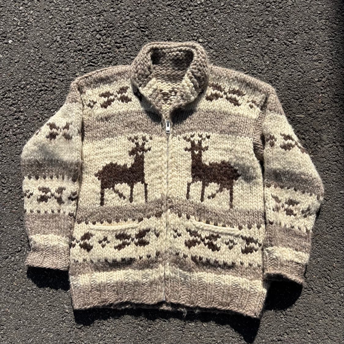 빈티지 flyer hooks 코위찬 가디건 상품이미지1