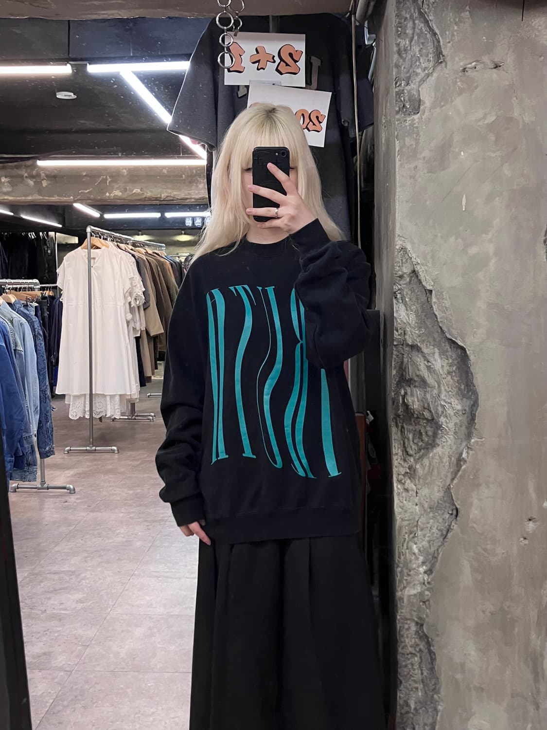 브라운브레스 기모 맨투맨 블랙 M #csz4027 상품이미지2