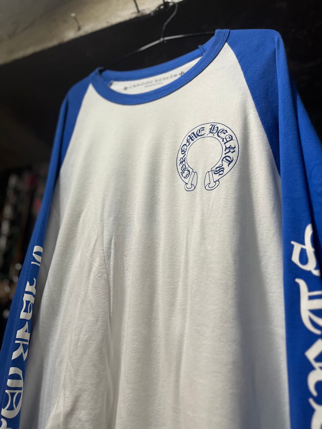 Chrome Hearts 크롬하츠 베이스볼 롱슬리브 라글란 티셔츠 화이 상품이미지3