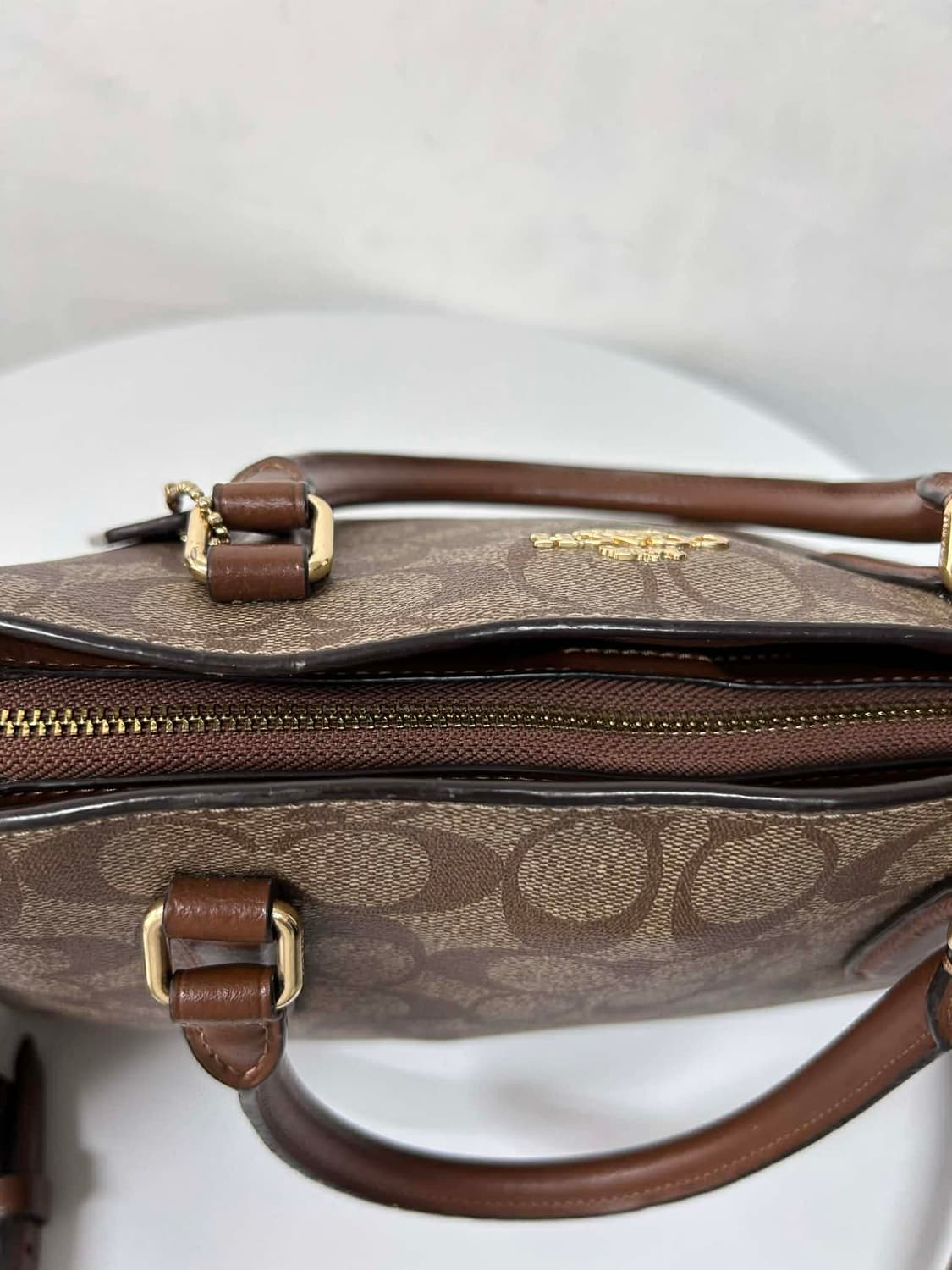 코치 투웨이 시그니처 체인 스트랩 크로스백 숄더 토트백 상품이미지6