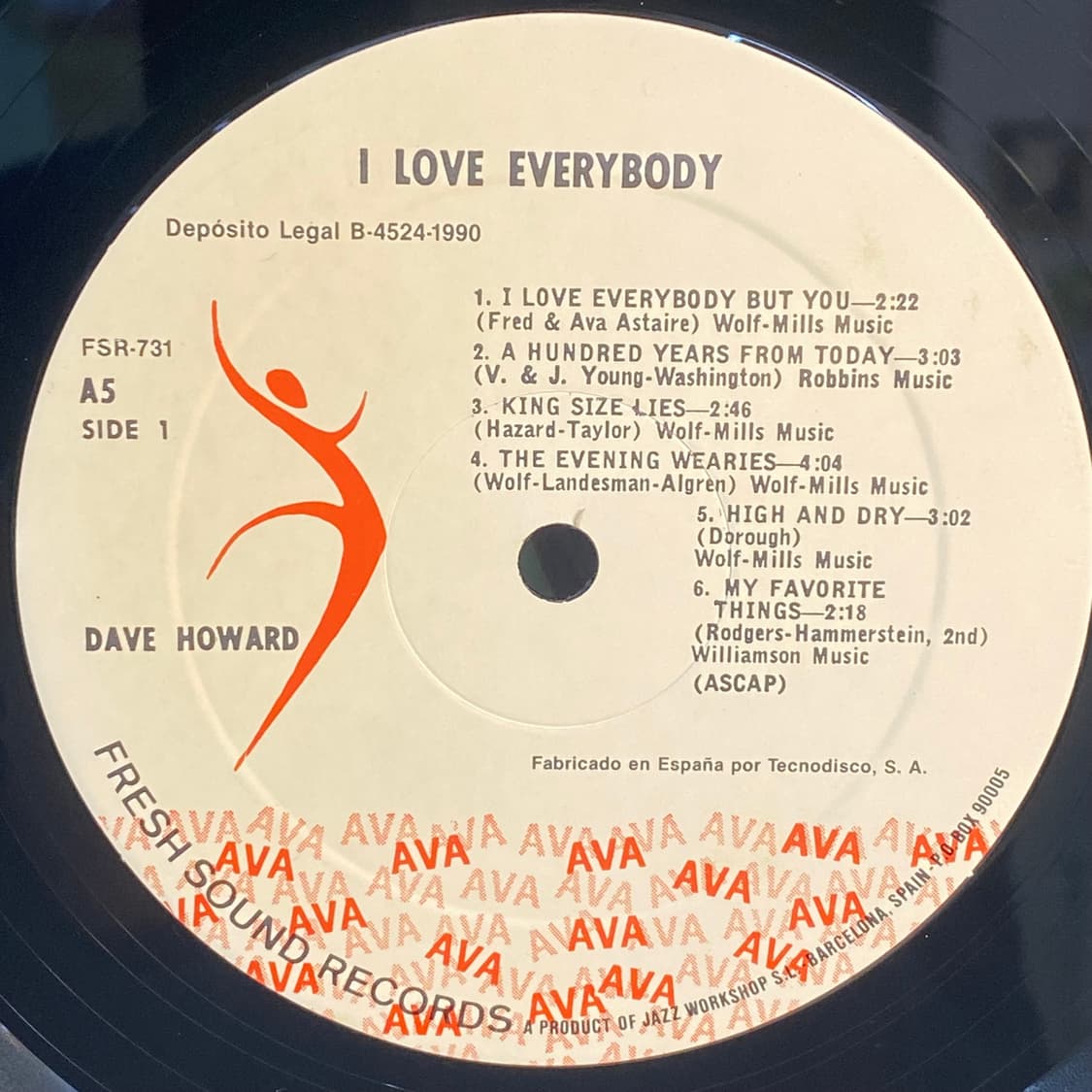 (LP-재즈보컬) Dave Howard 상품이미지4