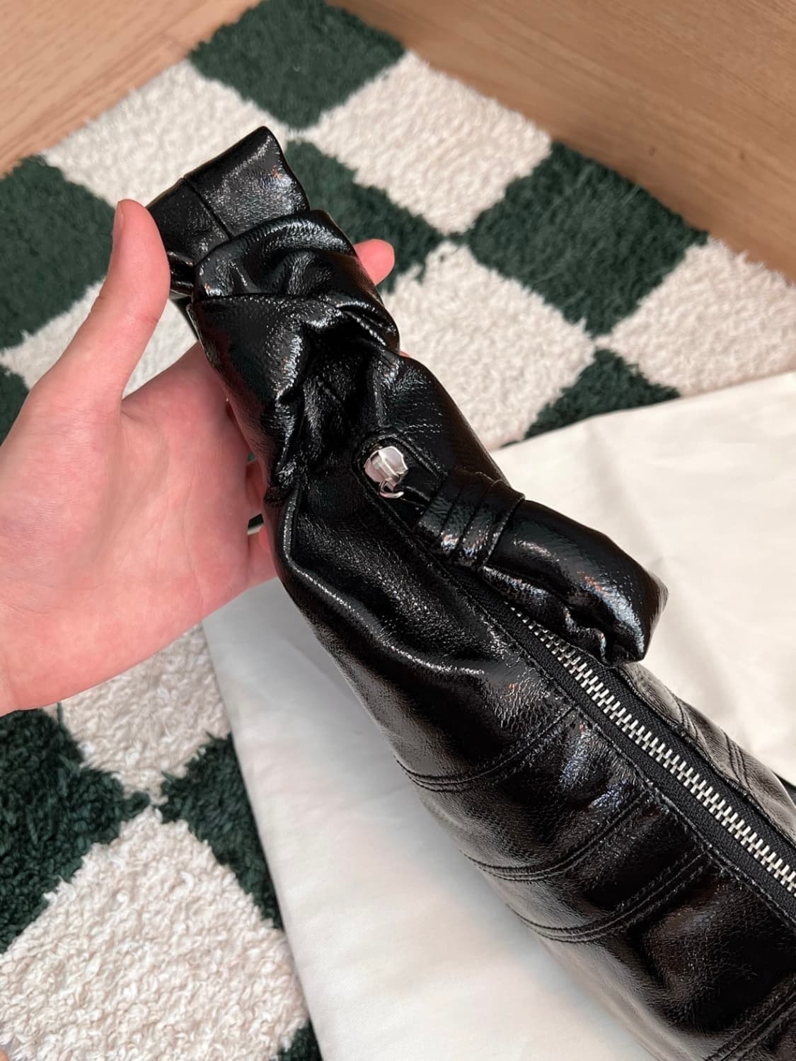 르메르 크루아상 범백 코티드 코튼 블랙 상품이미지2