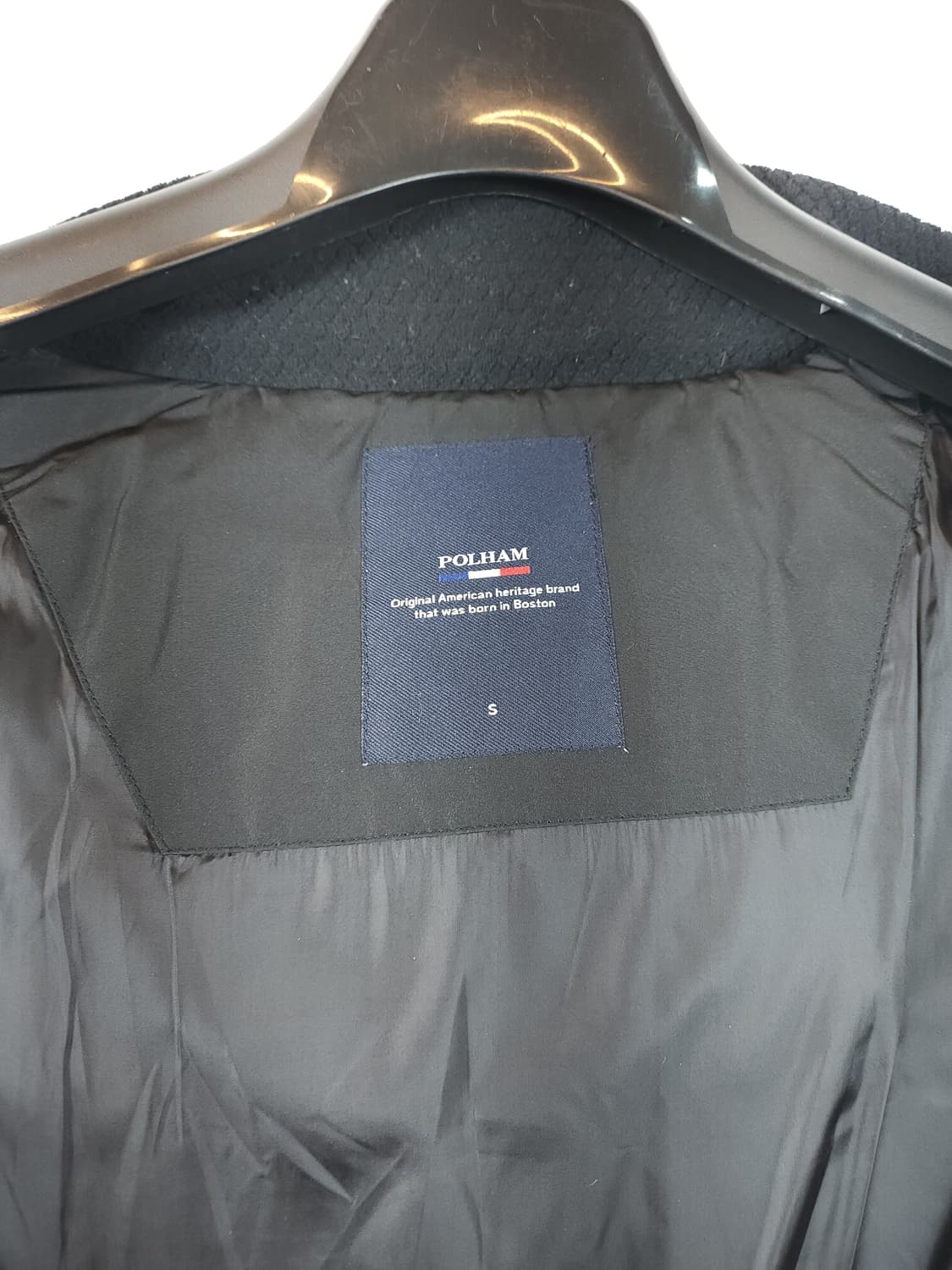 폴햄 구스롱패딩 S (90) 블랙 새제품급 상품이미지9