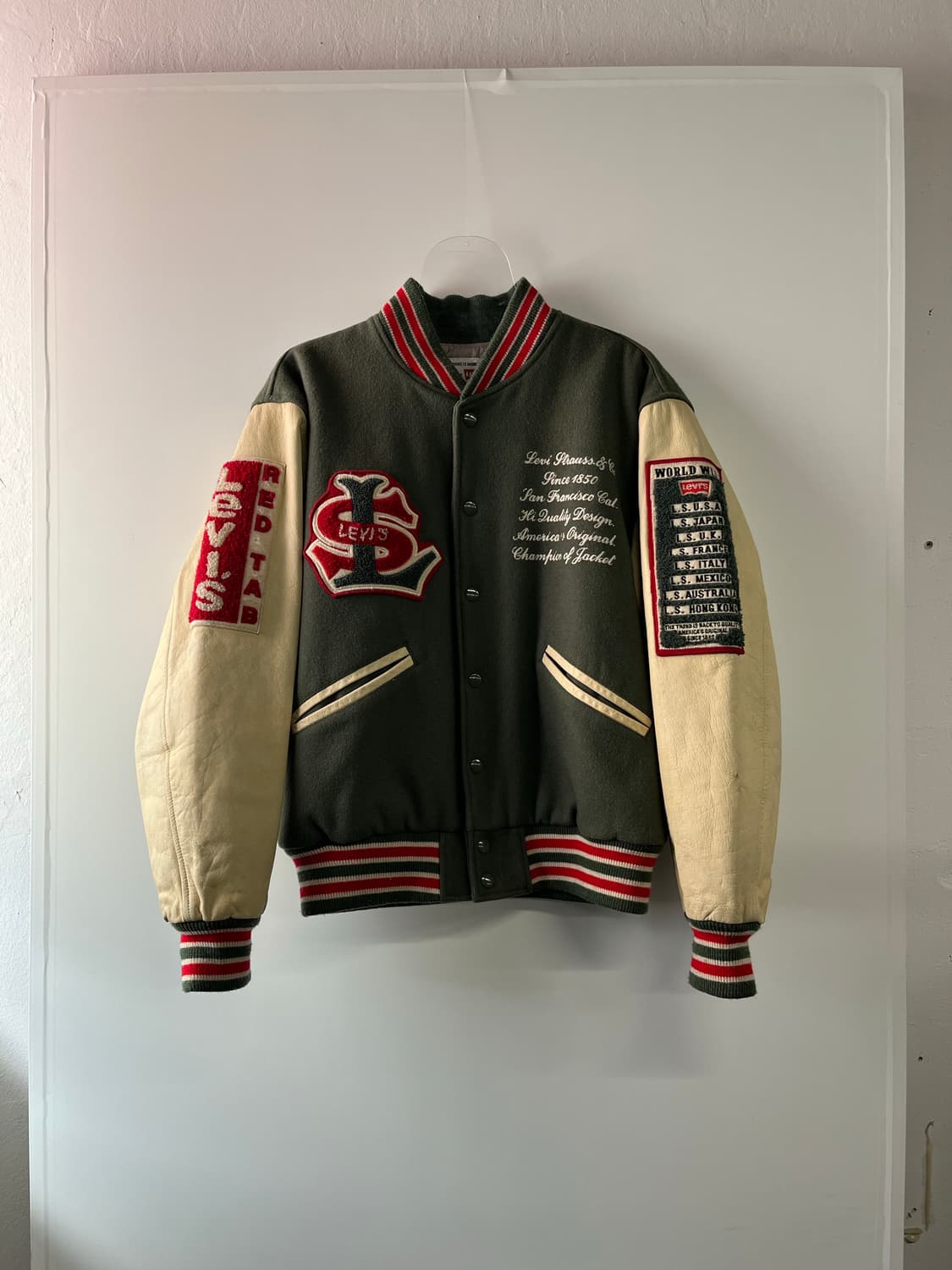 8-90s 리바이스 월드와이드 바시티 자켓 상품이미지1