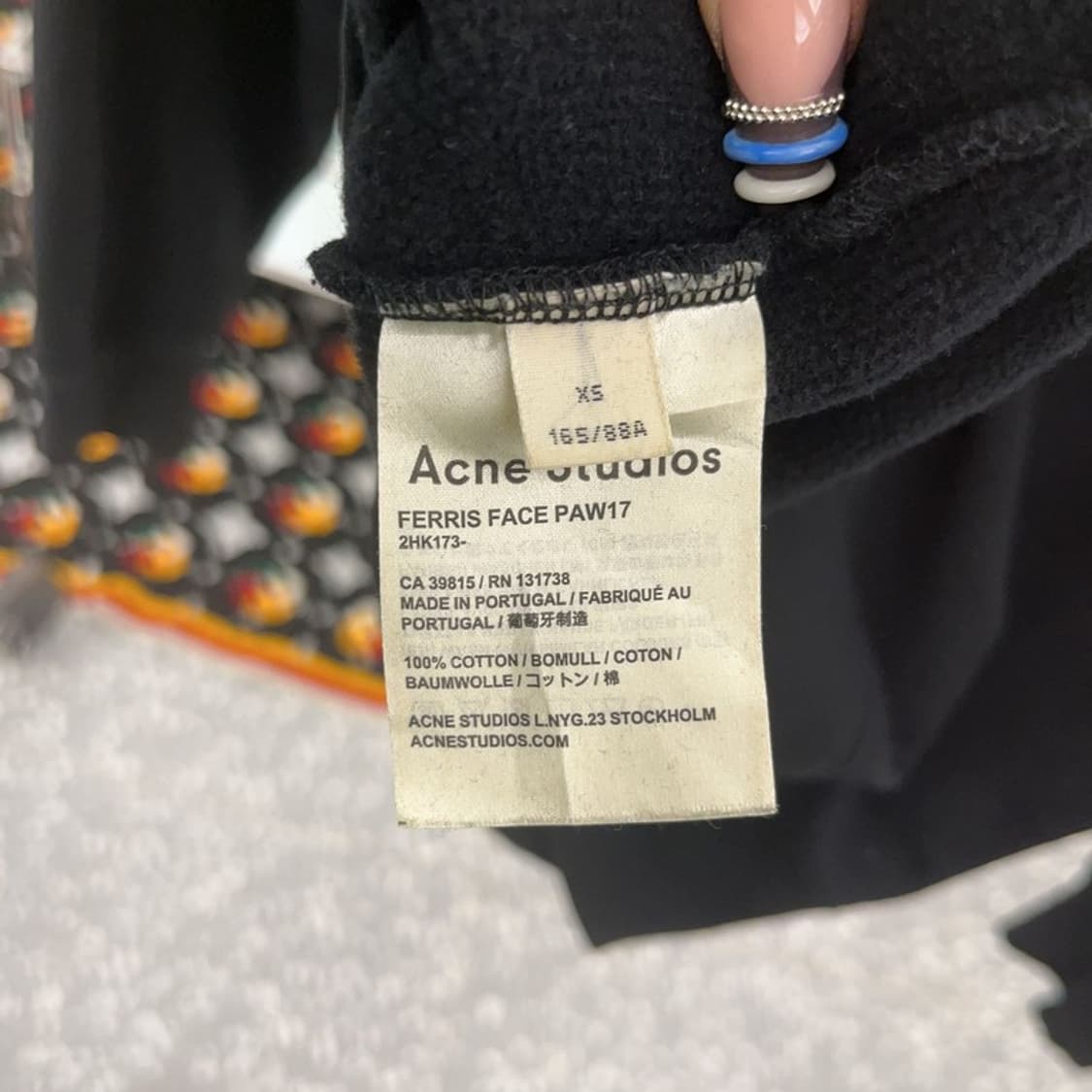 아크네스튜디오 페리스 페이스 약기모 후드티 XS C07778 상품이미지6