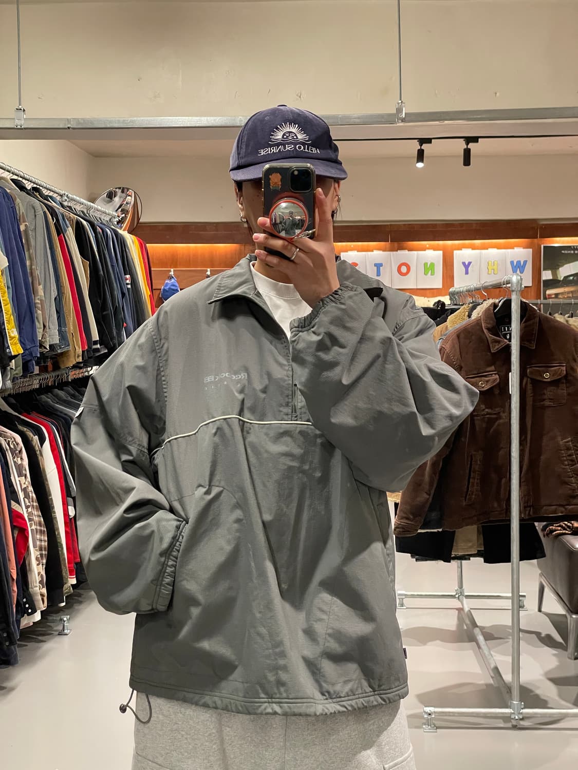 리복 올드스쿨 플리스 아노락 자켓 상품이미지1