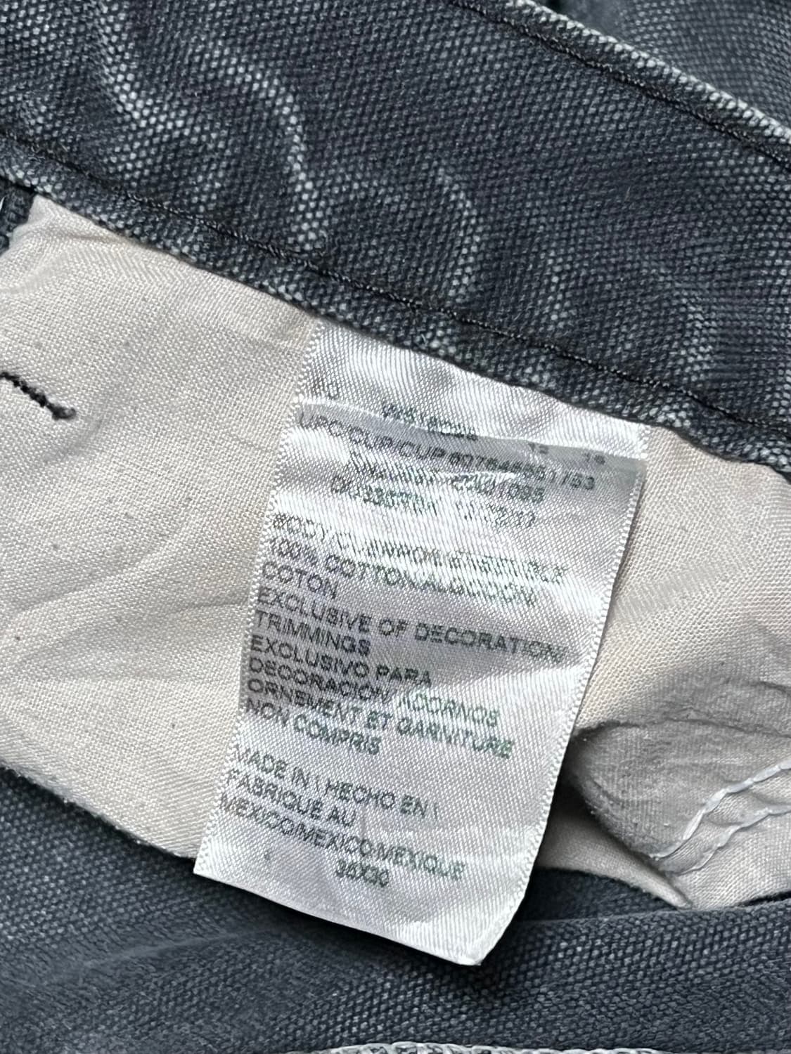 90s디키즈 싱글니 워크팬츠 페이팅블랙 36x30 상품이미지4