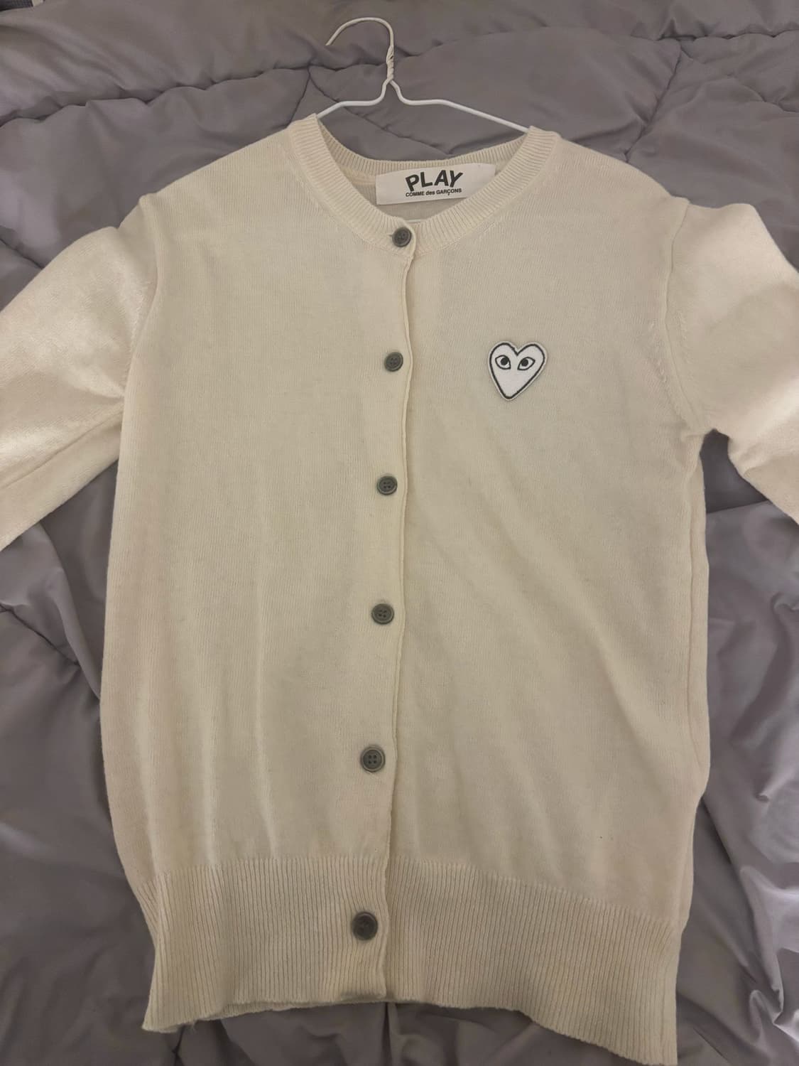 꼼데가르송 아이보리 가디건  상품이미지1