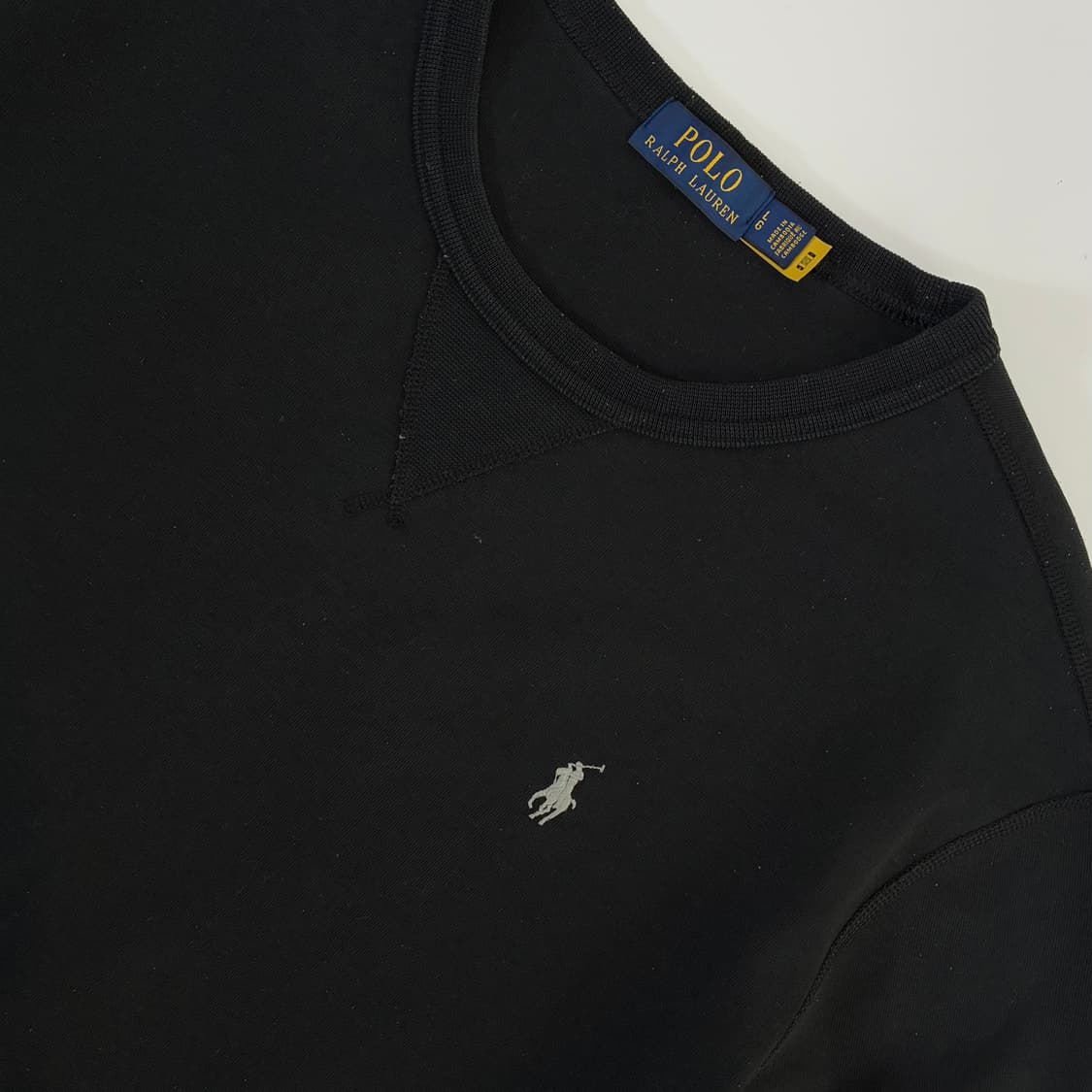 Polo  폴로 랄프로렌 신형 QR 자수 블랙 맨투맨  상품이미지3