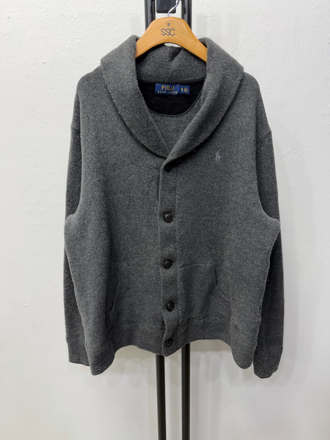 정품) 폴로랄프로렌 남성 그레이 가디건 XL  상품이미지1
