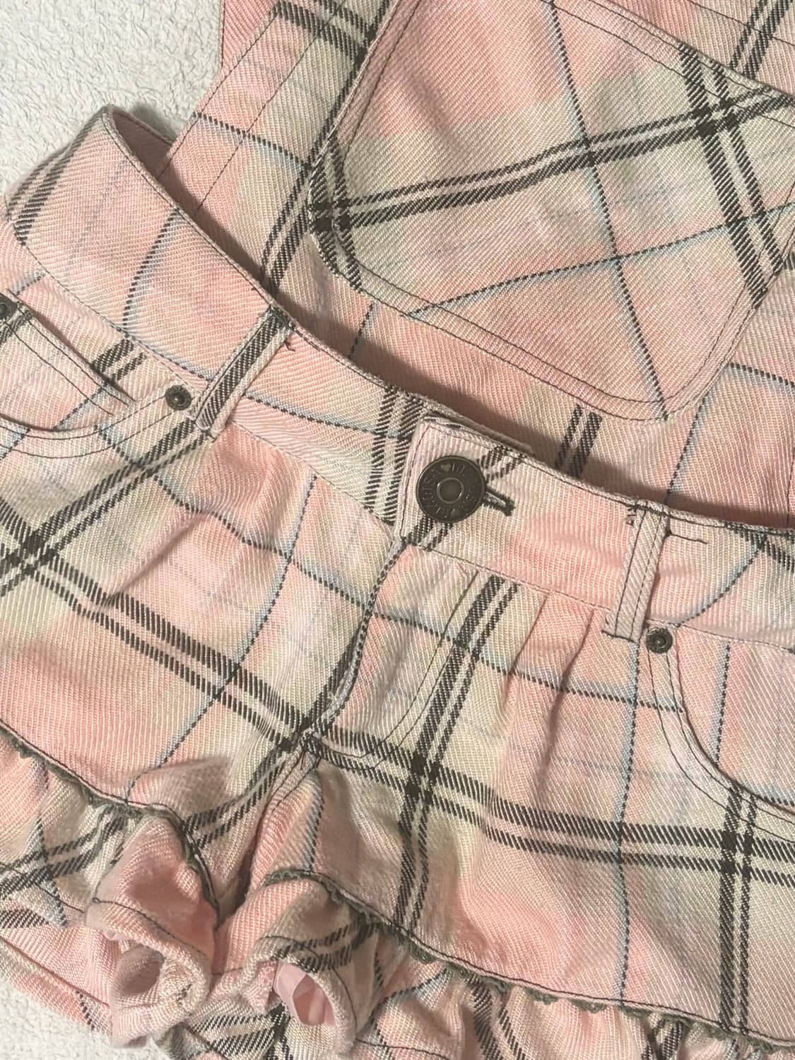 Lizlisa 리즈리사 멜빵반바지 리즈리사숏팬츠 갸루반바지 히메갸루라떼갸 상품이미지2