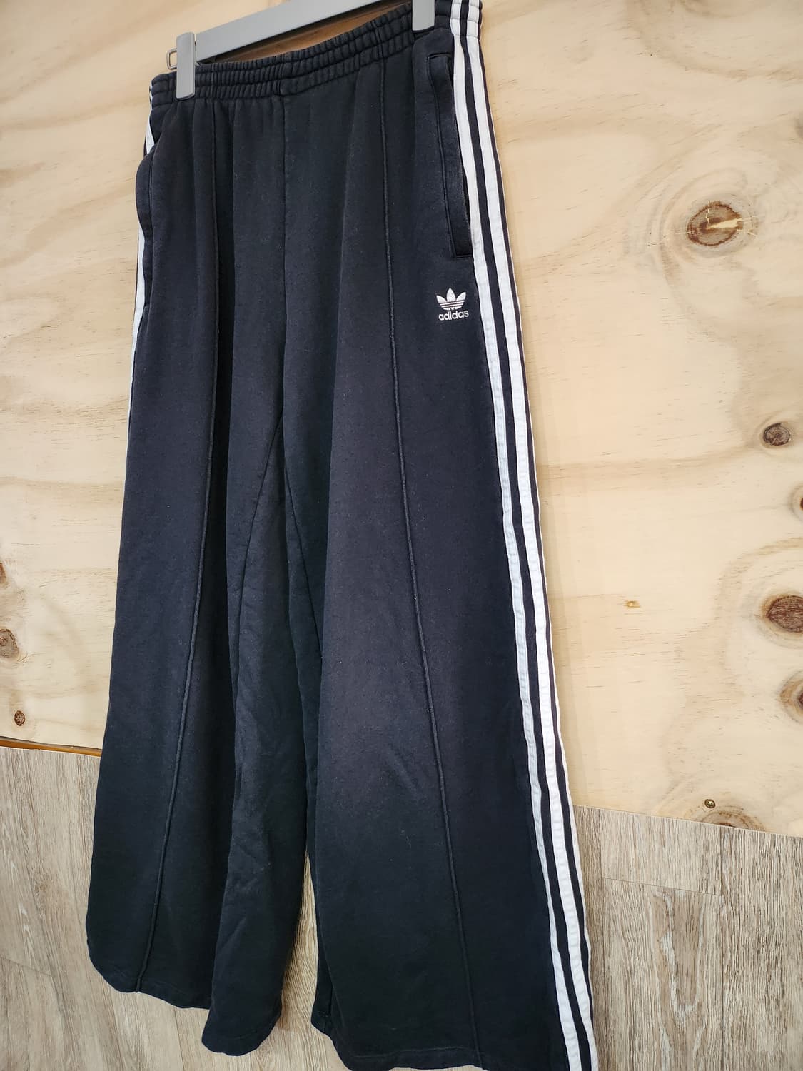 835) 아디다스 우먼스 오리지널 3S 루즈핏 프렌치 테리 와이드팬츠 상품이미지3