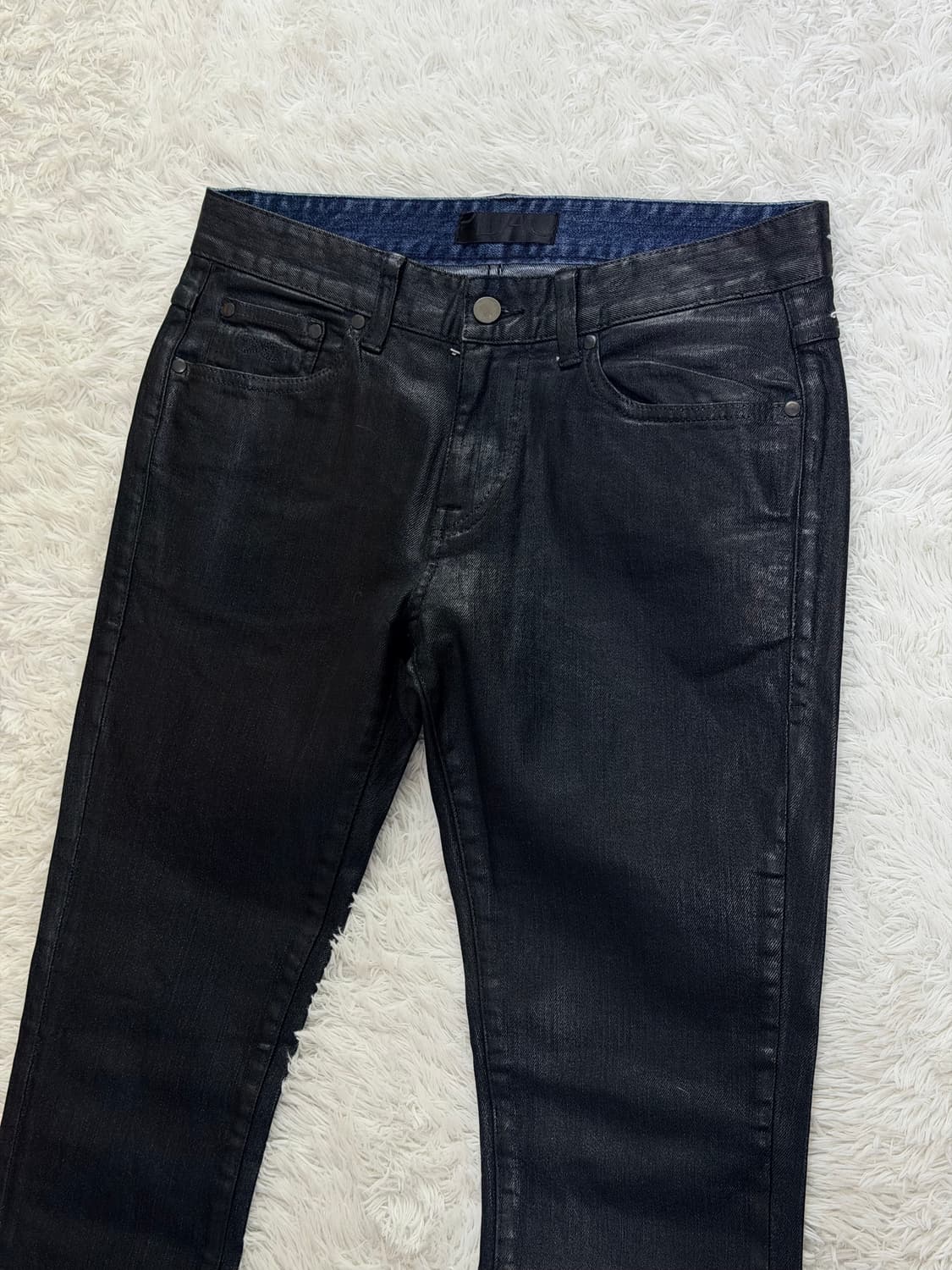 플랙진 베를린 코팅 블랙 데님 상품이미지1