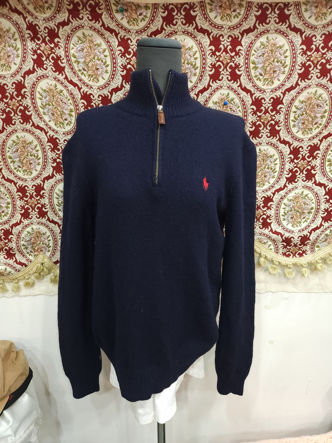 폴로 랄프로렌 램스울 반집업 니트
​
 상품이미지1