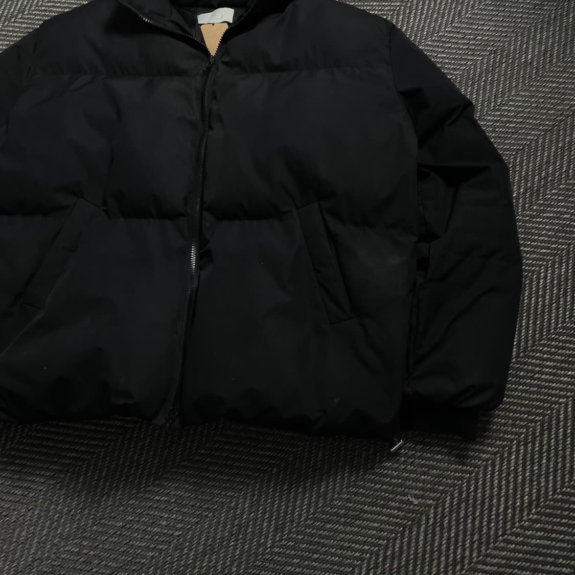무드인사이드 미니멀 푸퍼 패딩 점퍼 블랙o 4559 상품이미지2