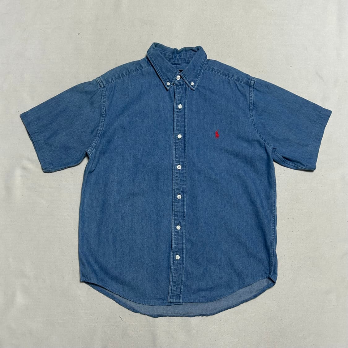 90 폴로랄프로렌 데님 반팔셔츠 상품이미지2