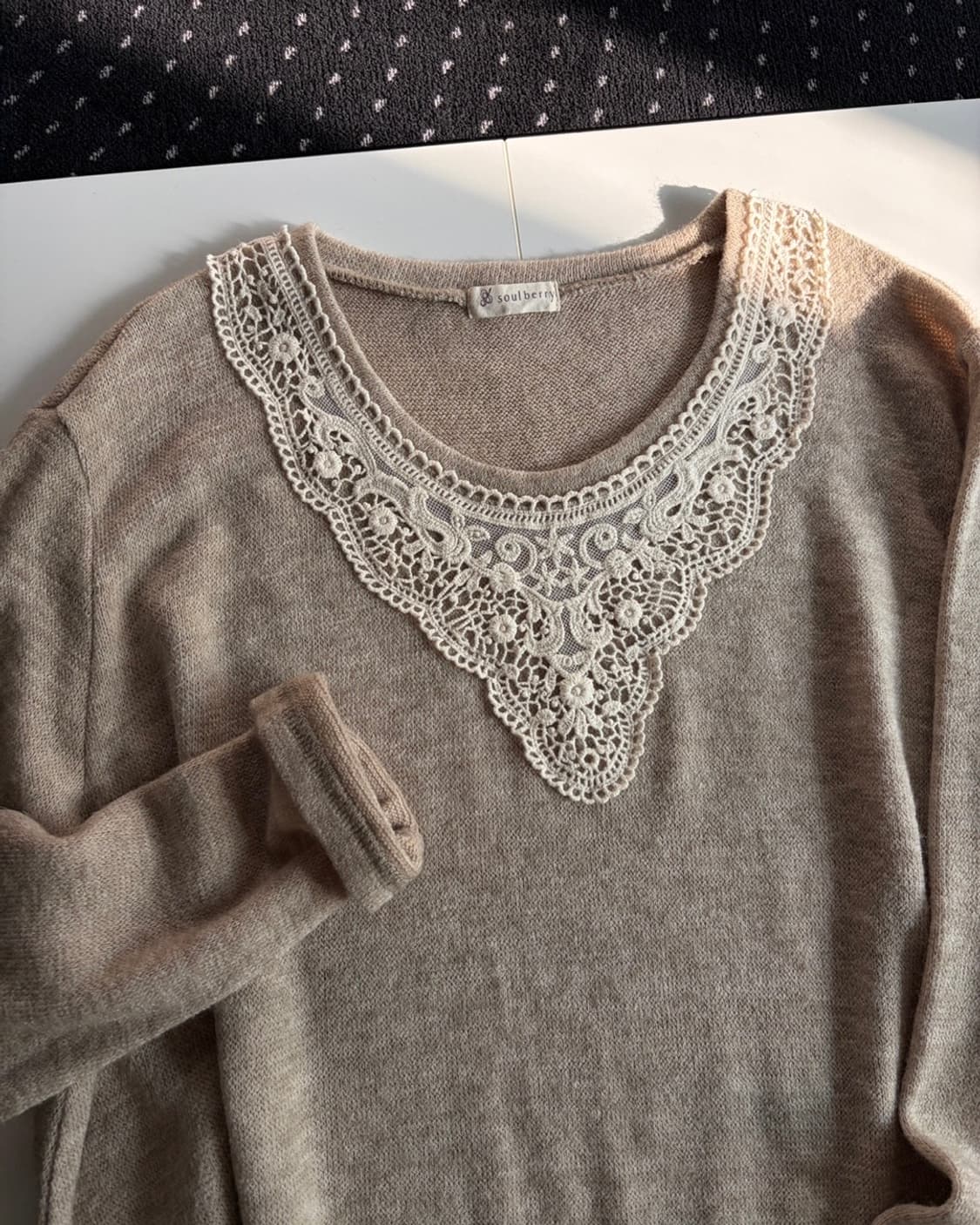 lace knit one-piece 상품이미지8