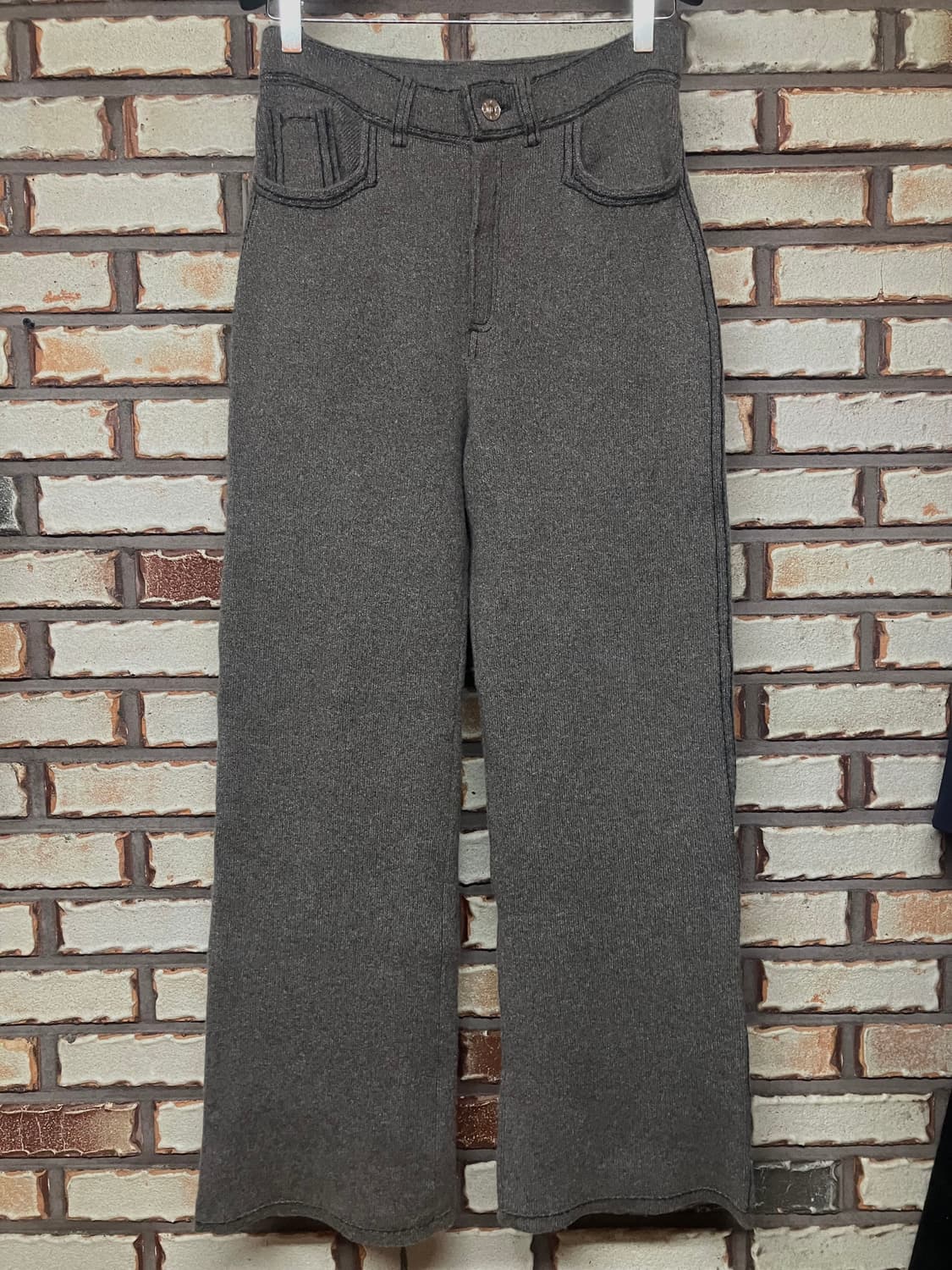 BARRIE 베리 - 캐시미어 플레어 팬츠 상품이미지1