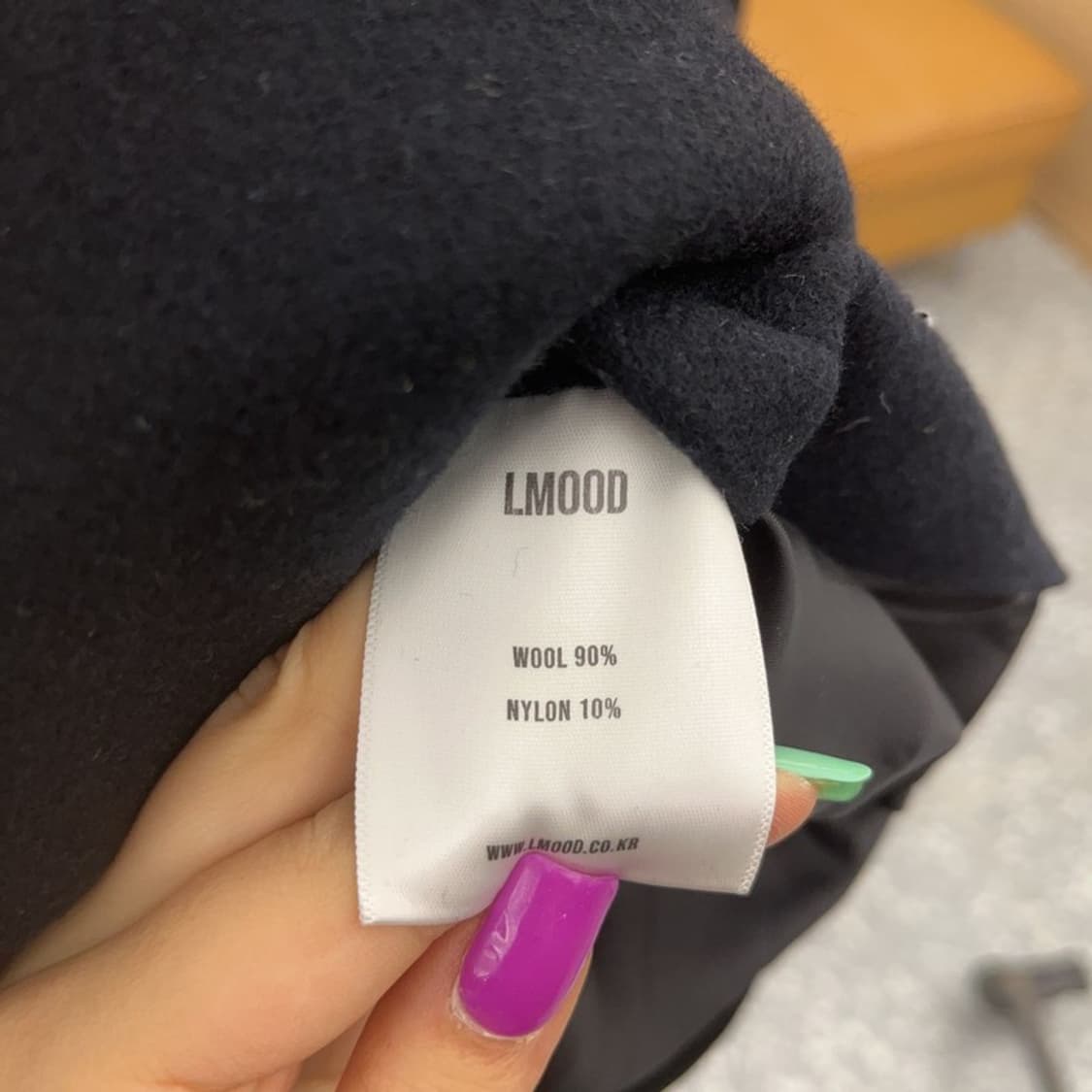 엘무드 모던룩 포켓 하프 울 코트 44 C07047 상품이미지6