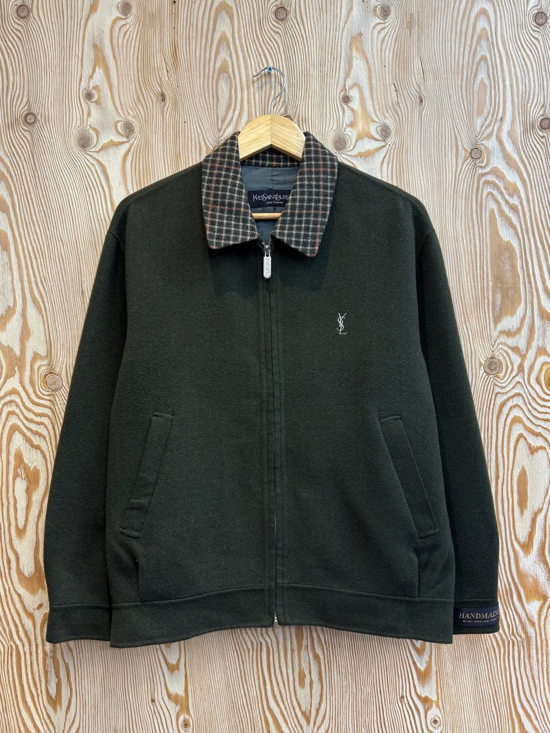 입생로랑 핸드메이드 모직 블루종 상품이미지1