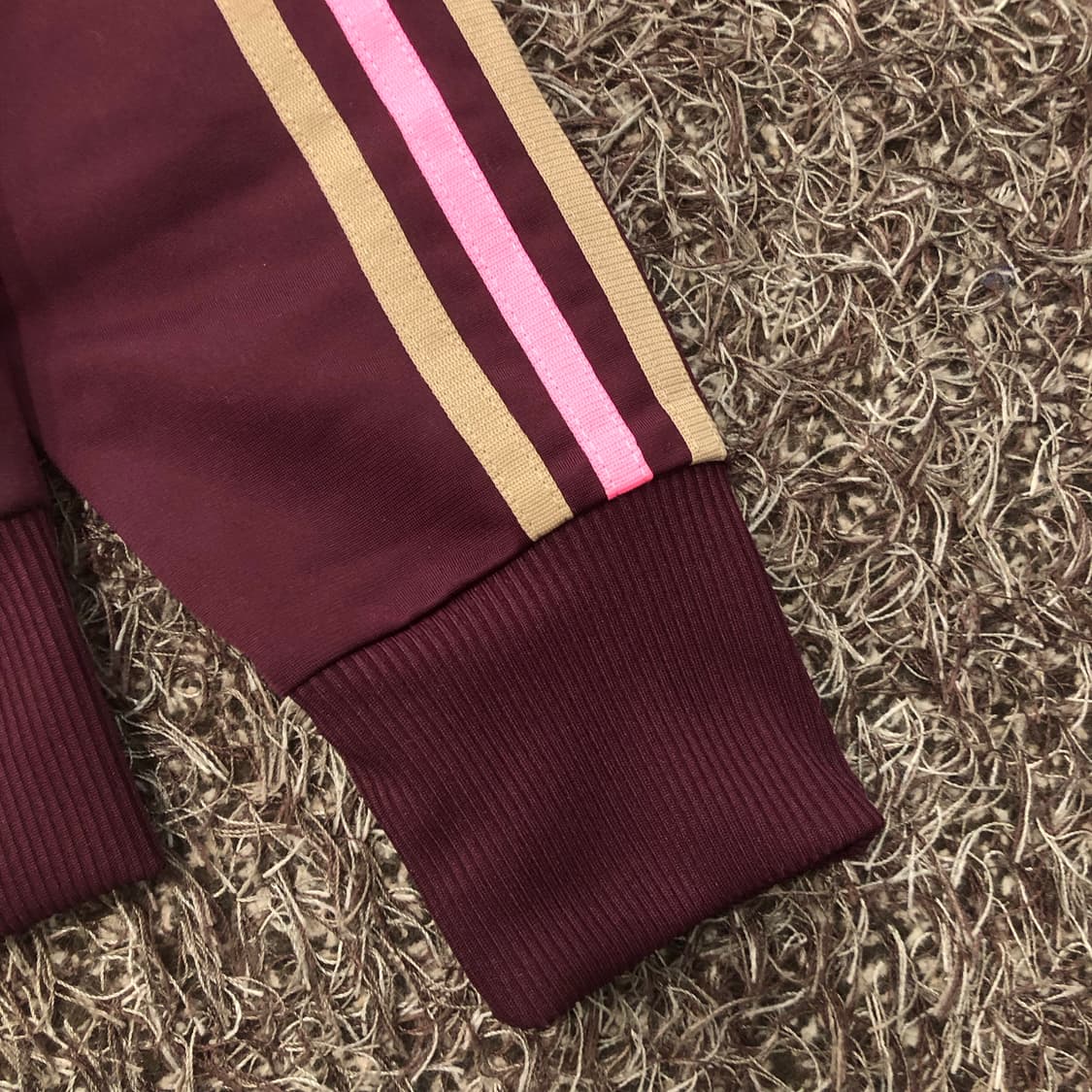 아디다스 파이어버드 버건디 핑크 져지 트랙 자켓 상품이미지3