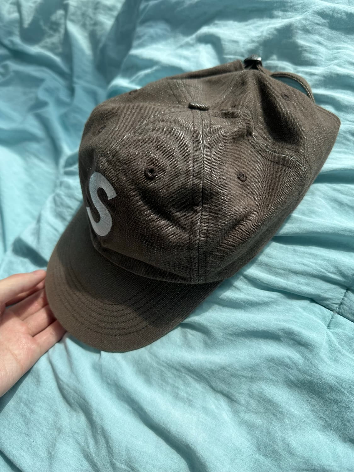 슈프림 코듀라 S로고 볼캡 브라운 상품이미지2