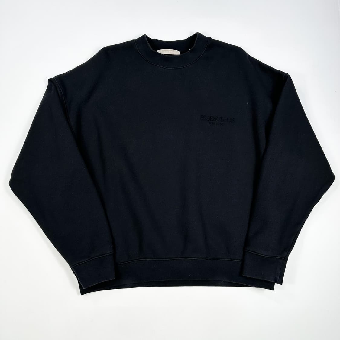 피오갓 에센셜 오버핏 맨투맨 블랙 XL 상품이미지1