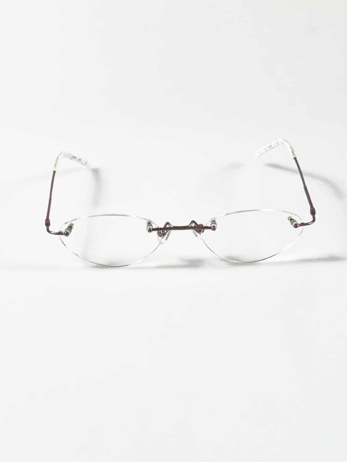 90s ALOOK 무테 오벌 프레임 빈티지 안경 상품이미지2