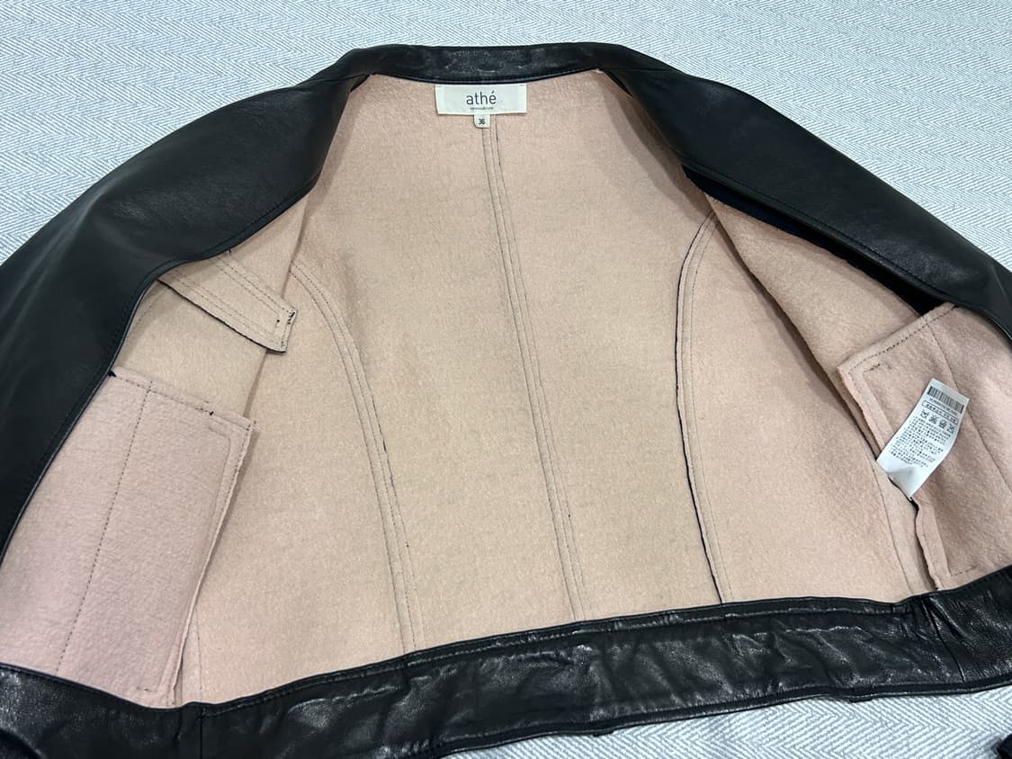 아떼 바네사브루노 양가죽 라이더 자켓 36사이즈 상품이미지10