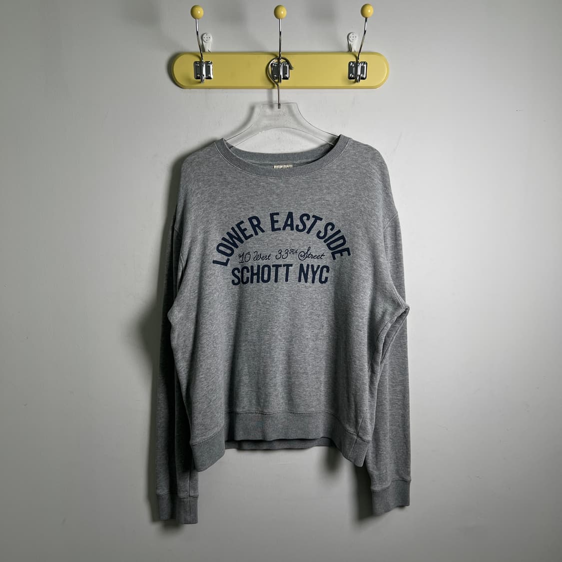 schott 쇼트 그레이 프린팅 맨투맨 L 상품이미지1