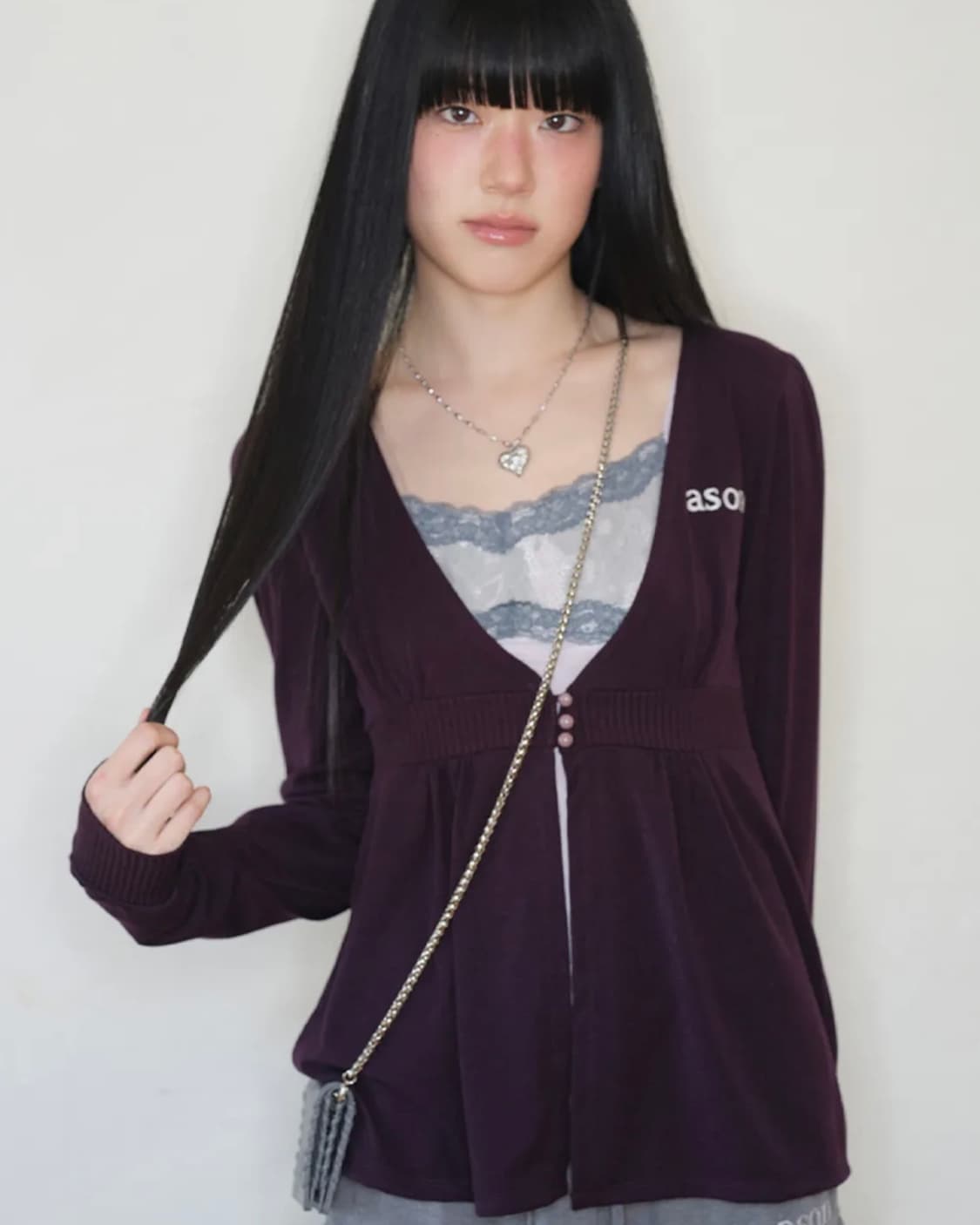 ASON HEIZE CARDIGAN / PURPLE 상품이미지3