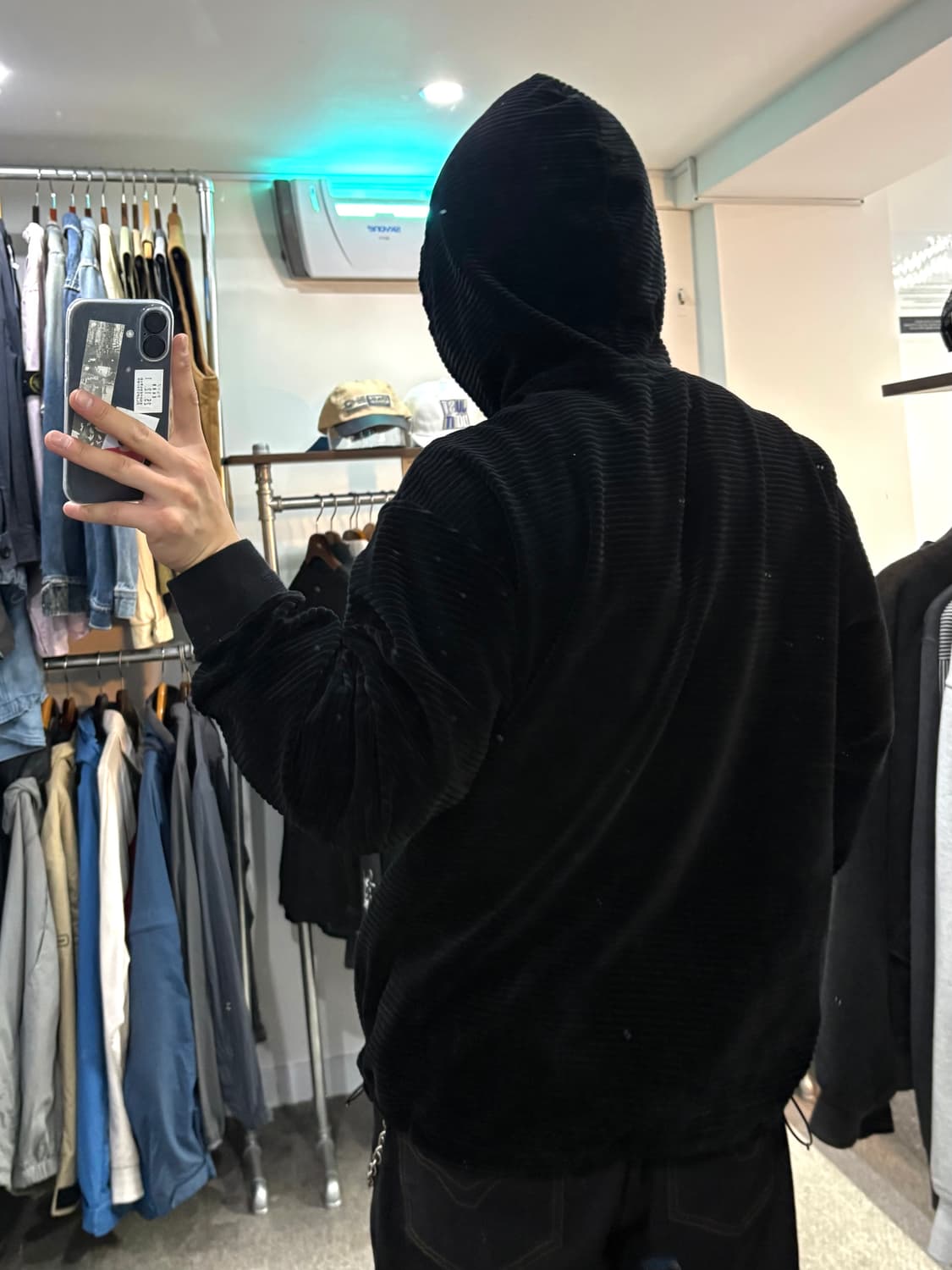 솔리드옴므 코듀로이 반집업 후드티 상품이미지9