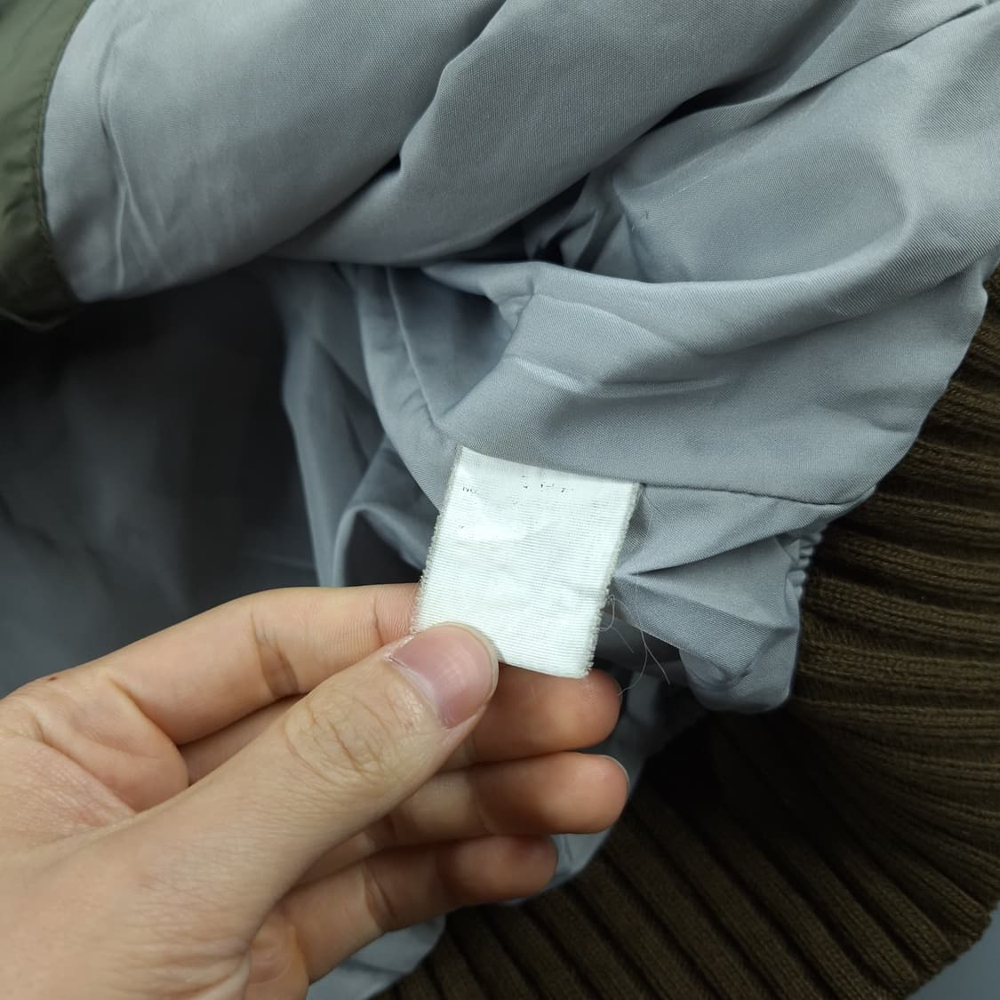 NST NEVER SEEN THING 카키 다이아몬드퀼팅 캐주얼자켓 L 상품이미지8