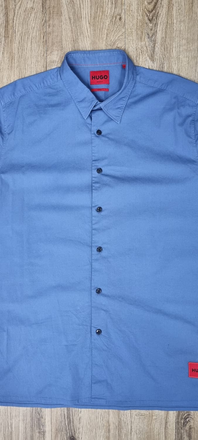 휴고보스 스트레치 릴렉스핏 반팔 셔츠 XL _ 남성 상품이미지2