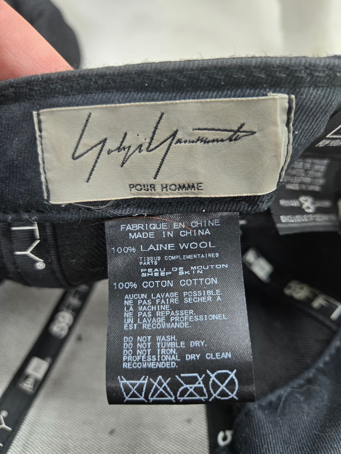 요지 야마모토 뉴에라 가죽 블랙 볼캡 모자 스냅백 상품이미지6