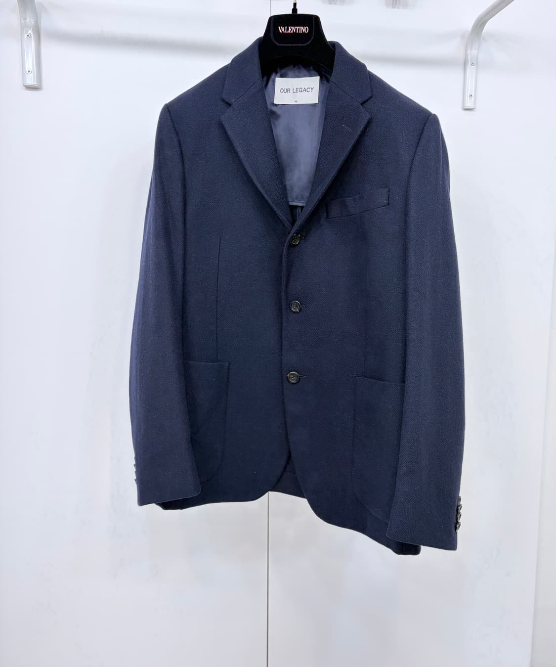 아워레가시 트위드 자켓  / 네이비 소프트 캔버스 블레이져 48 상품이미지3