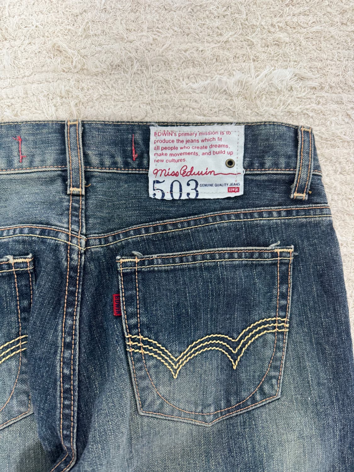 •EDWIN 503 부츠컷 데님 팬츠 30X33 상품이미지4