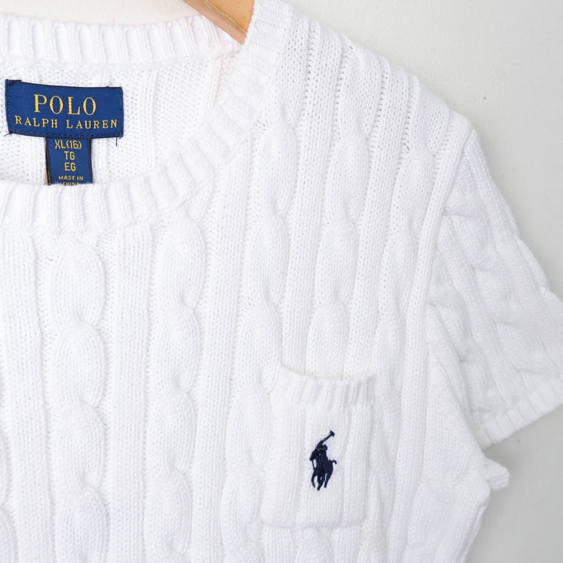 44/새상품 폴로 코튼 케이블 니트 상품이미지3