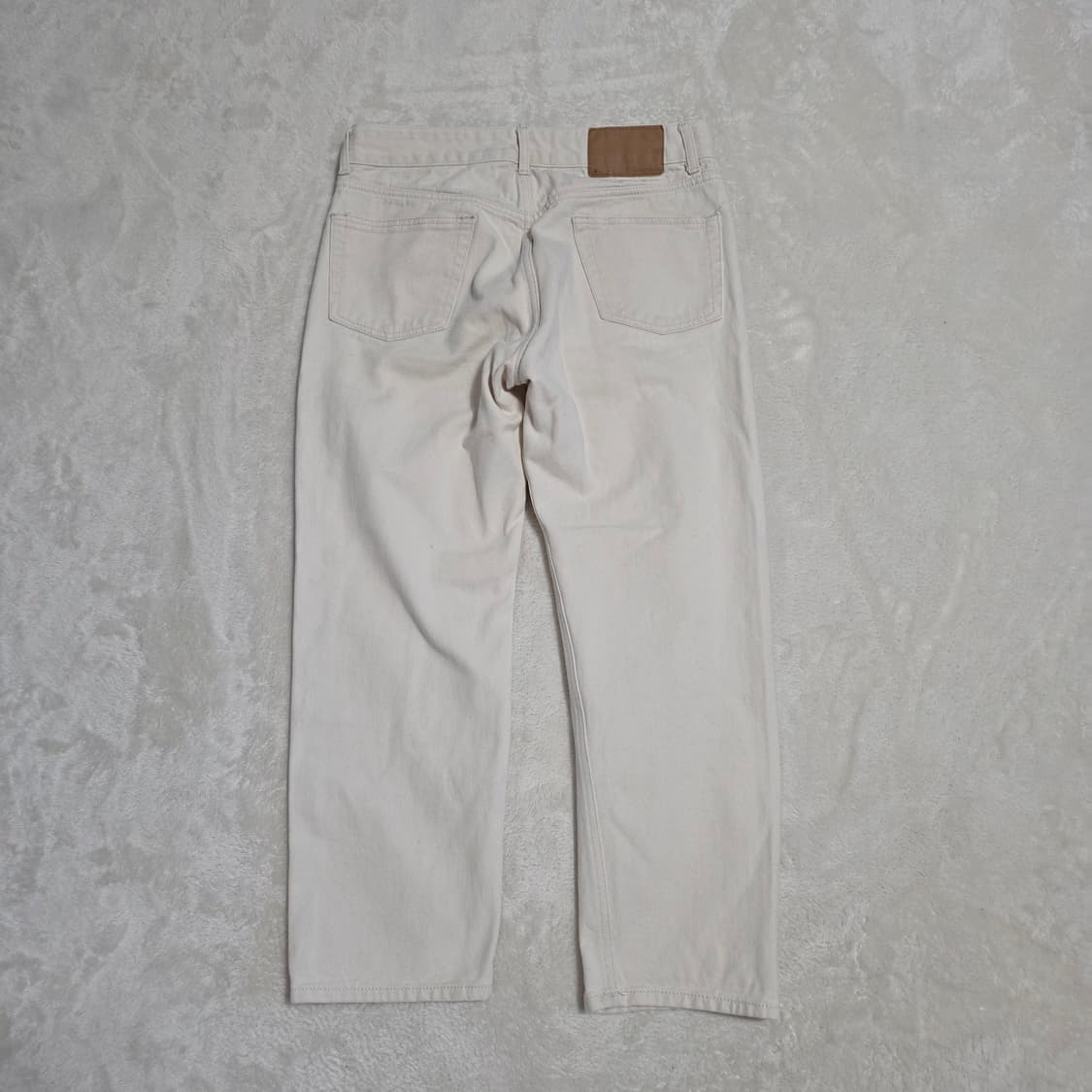 (L)유니폼브릿지 데님 팬츠 아이보리 상품이미지3