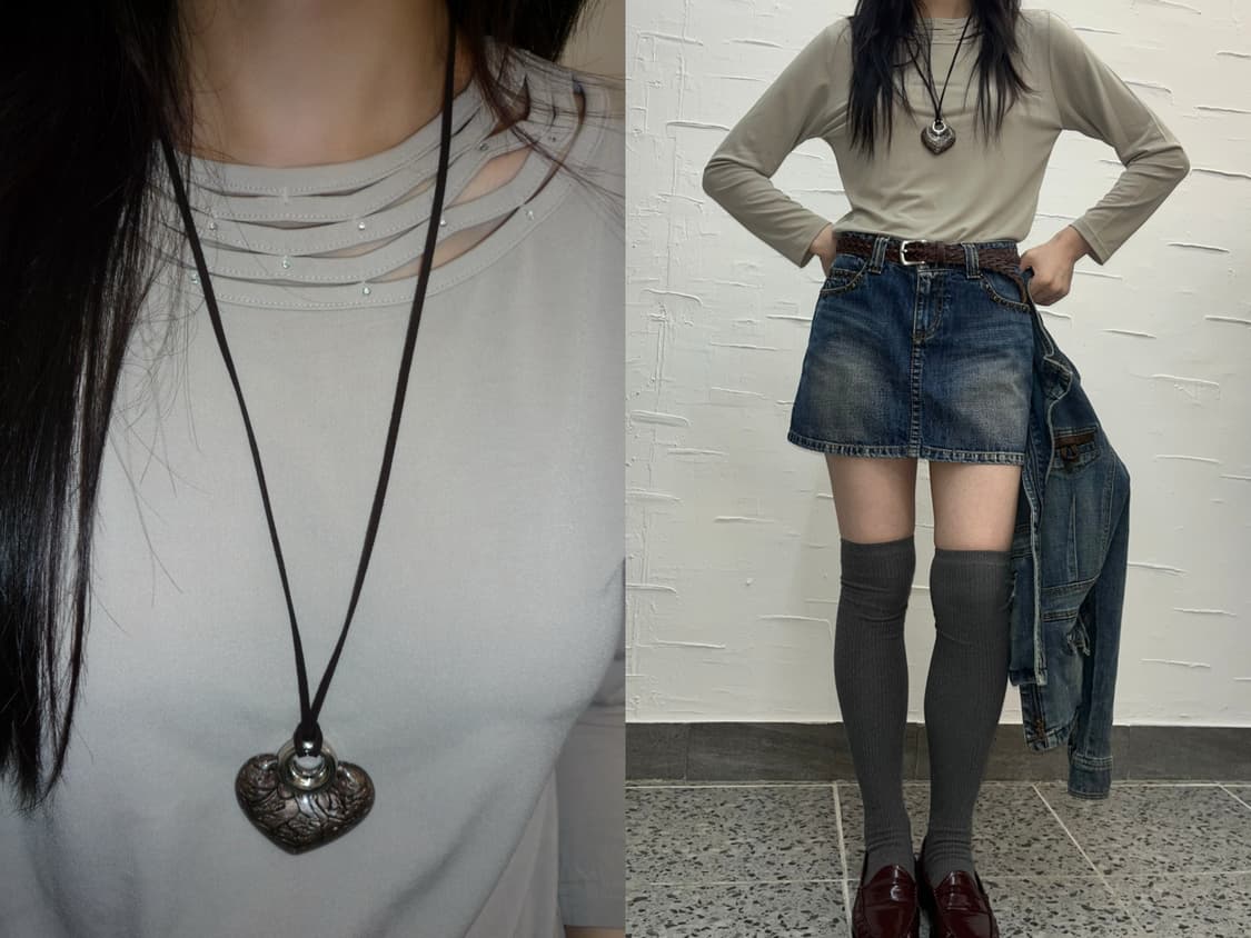 Neck cubic long sleeve 상품이미지1