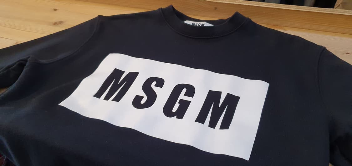 66.MSGM 박스로고 맨투맨 상품이미지4