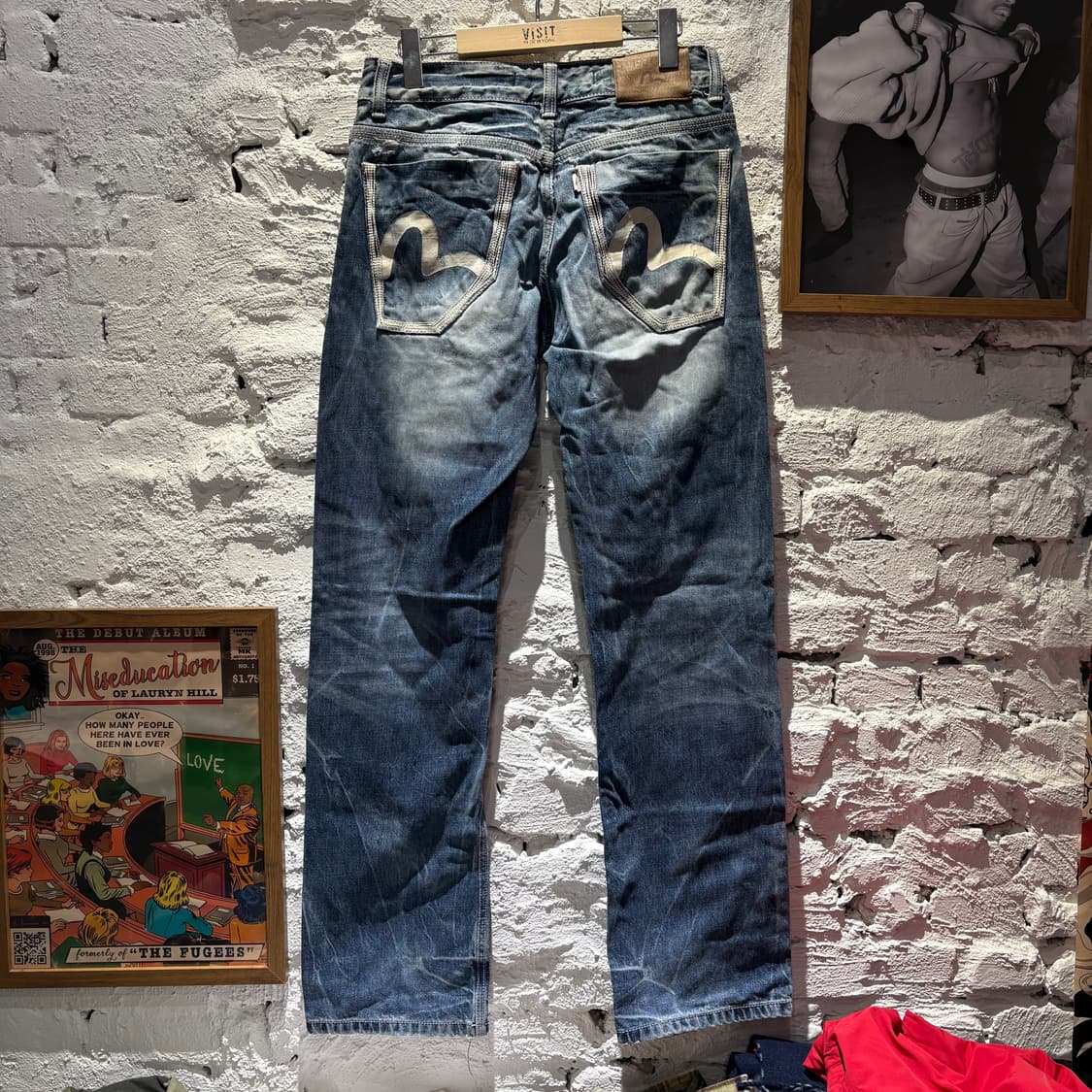 에비수 빈티지 워싱 데님 팬츠 상품이미지1
