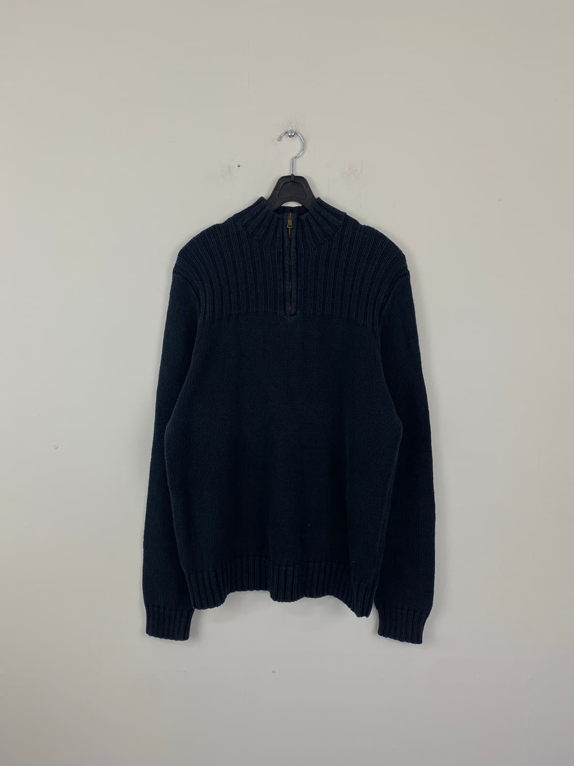 폴로 랄프로렘 블랙 하프집업 니트 스웨터 M 상품이미지1