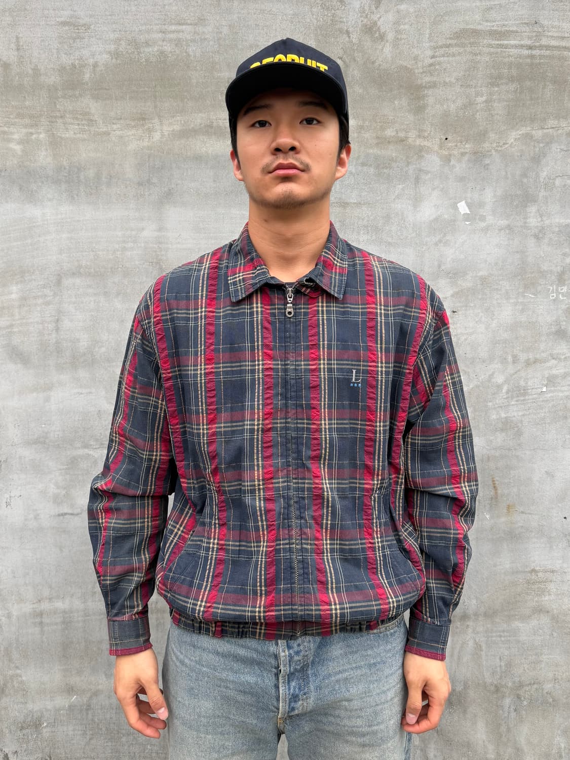 랑방 체크 자켓 상품이미지2