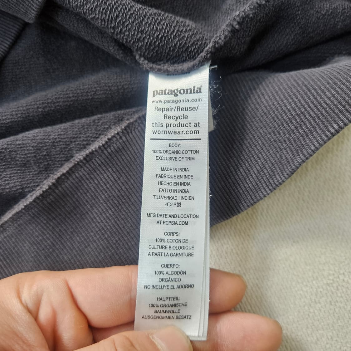 M 파타고니아 코튼 크루넥 스웨트 셔츠 0406Y 상품이미지4