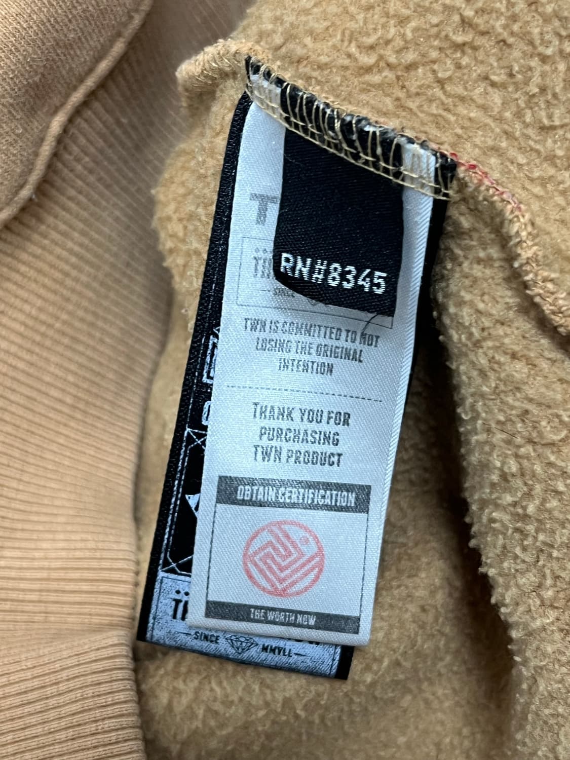 (L) TWN 카멜 후드티 상품이미지4