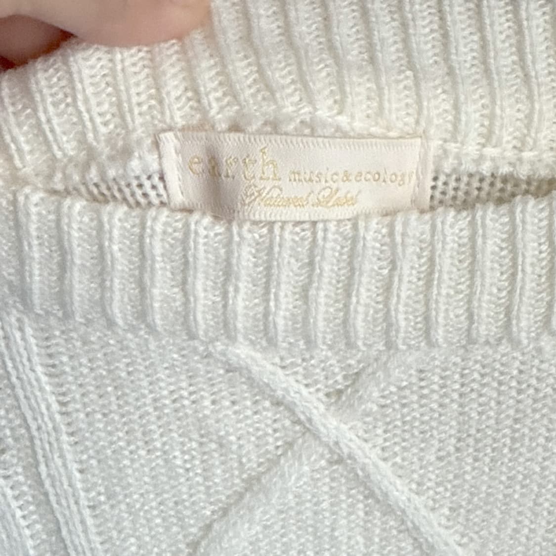 [earth music&ecology] 케이블 니트 원피스 상품이미지7