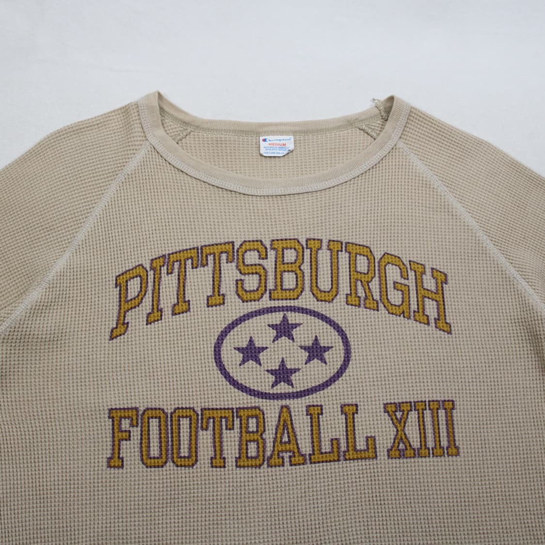 (착용컷) Champion 프린팅 와플 티셔츠 (남성용 M) 상품이미지4